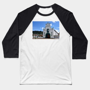 Eglise typique d'un village au Mexique Baseball T-Shirt